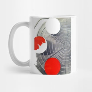 red and gray Mug